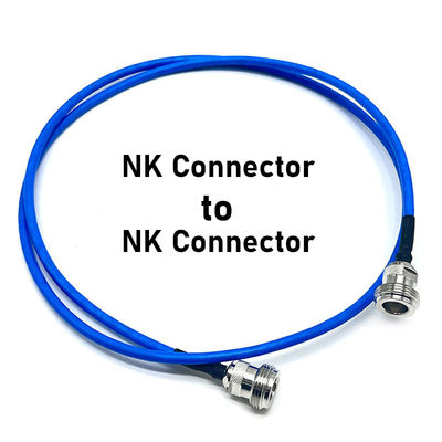 NK Συνδετήρας με NK Συνδετήρα Μπλε ομοαξικό καλώδιο RF όλο χαλκό Υψηλή θερμοκρασία Υψηλής συχνότητας επικοινωνία αρσενικό σήμα
