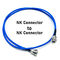 NK Συνδετήρας με NK Συνδετήρα Μπλε ομοαξικό καλώδιο RF όλο χαλκό Υψηλή θερμοκρασία Υψηλής συχνότητας επικοινωνία αρσενικό σήμα