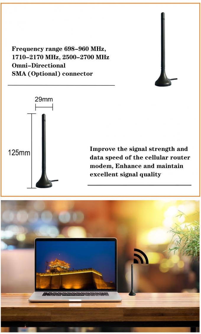 Εσωτερική κεραία μακροχρόνιας σειράς 698~2700MHz GSM3G 4G LTE Wifi