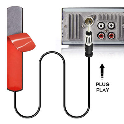 DIN Plug Adhesive Patch Αυτοκινητοκίνητο κρυμμένο AM FM ραδιοφωνική κεραία για οχήματα φορτηγά στερεοφωνικό κεφαλικό δέκτη