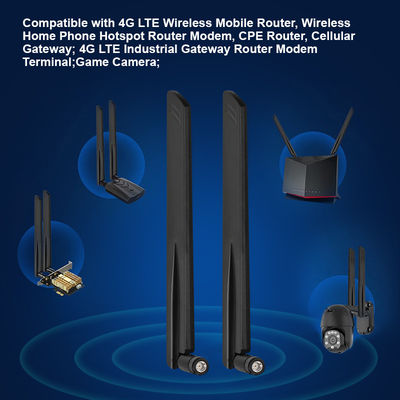 Υψηλή αύξηση 12dbi 5g κεραία sma Δυνατό να λυθεί 600-6000Mhz μεταδίδει σταθερά σήματα Omni 5G κεραία για ασύρματο κινητό δρομολογητή