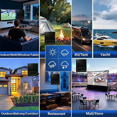 New Upgrade Smart HDTV Antenna Digital HD 4K 1080P Amplified 30dbi Long Range UHF Free Channel Outdoor Plastic Aerial