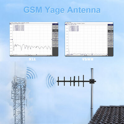 GSM Yagi Antenna 9dBi High Gain Outdoor 3G 4G Yagi Antenna Κάθετη/οριζόντια πόλωση για ενίσχυση κυψελωτού σήματος