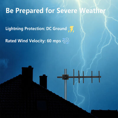 GSM Yagi Antenna 9dBi High Gain Outdoor 3G 4G Yagi Antenna Κάθετη/οριζόντια πόλωση για ενίσχυση κυψελωτού σήματος
