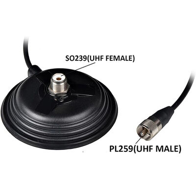 11CM Μεγάλο Cup Suction Car Radio Antenna Magnet Base, 30.8lbs High Pull Strength Magnet Mount για VHF UHF HF Αρτήρες ραδιοφώνου