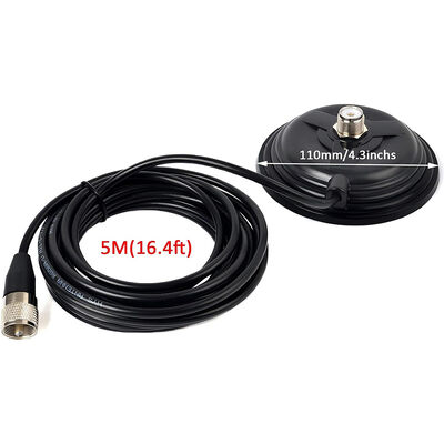 11CM Μεγάλο Cup Suction Car Radio Antenna Magnet Base, 30.8lbs High Pull Strength Magnet Mount για VHF UHF HF Αρτήρες ραδιοφώνου